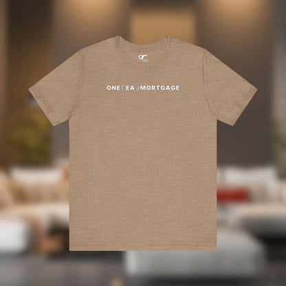 ONE REAL Mortgage Contrast Logo Text Tee - T-Shirt | ShirtyAgents