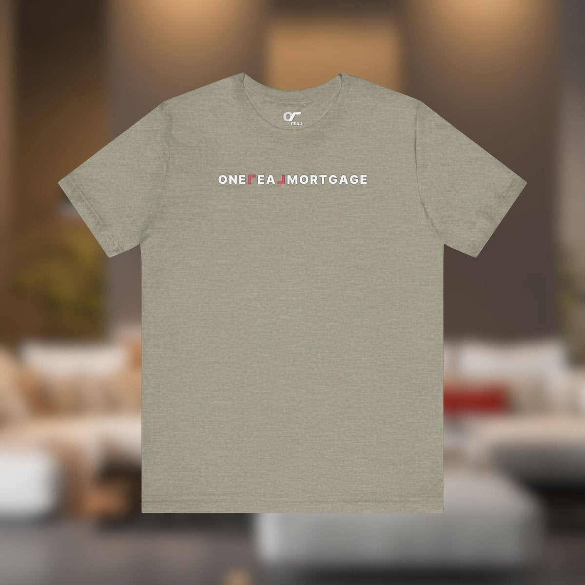 ONE REAL Mortgage Contrast Logo Text Tee - T-Shirt | ShirtyAgents