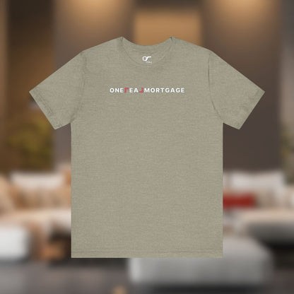 ONE REAL Mortgage Contrast Logo Text Tee - T-Shirt | ShirtyAgents