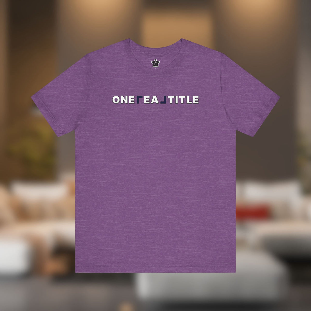 ONE REAL Title – Bold Text Logo Contrast Tee - T-Shirt | ShirtyAgents