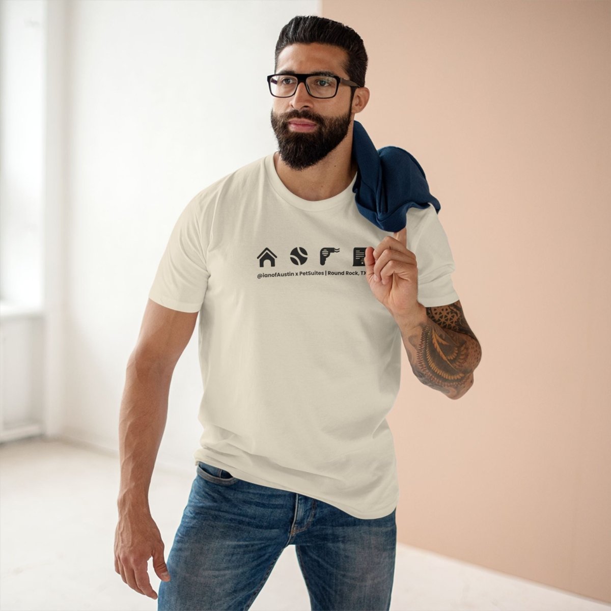 Our Services Icons Premium T-Shirt | @ianofAustin x PetSuites Round Rock - T-Shirt | ShirtyAgents