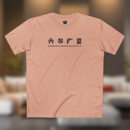 Our Services Icons Premium T-Shirt | @ianofAustin x PetSuites Round Rock - T-Shirt | ShirtyAgents