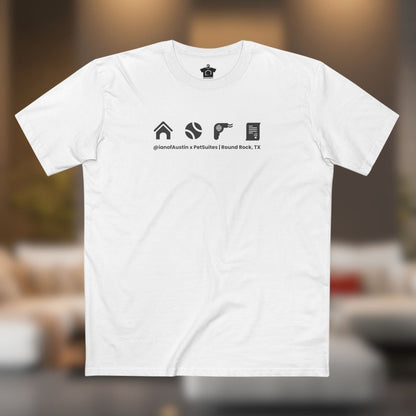 Our Services Icons Premium T-Shirt | @ianofAustin x PetSuites Round Rock - T-Shirt | ShirtyAgents