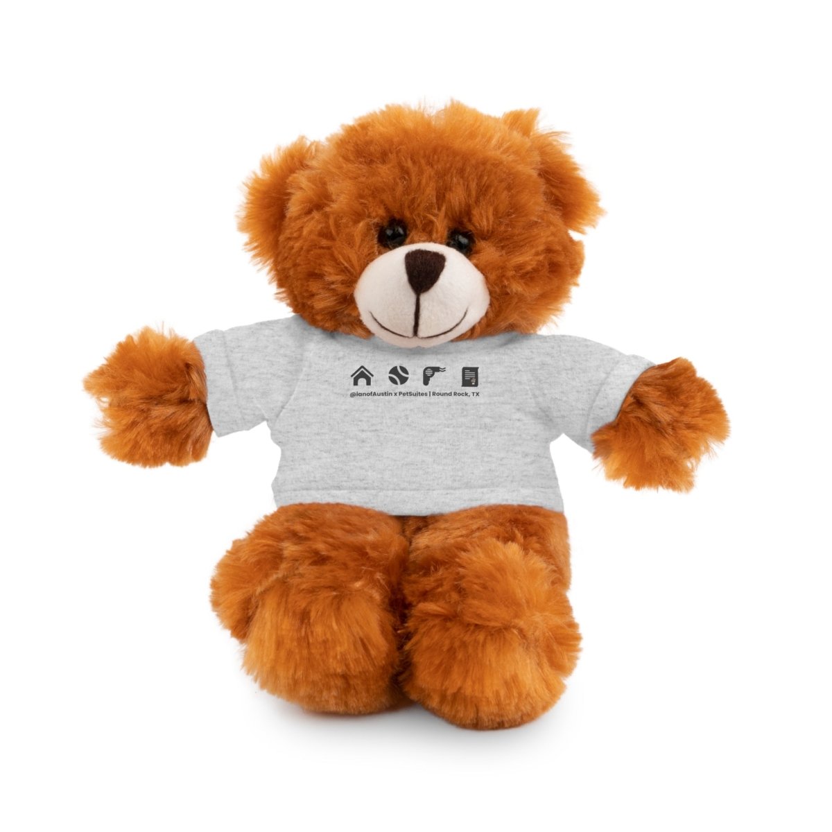Our Services Icons Stuffed Animals with T-Shirt | @ianofAustin x PetSuites Round Rock - Accessories | ShirtyAgents