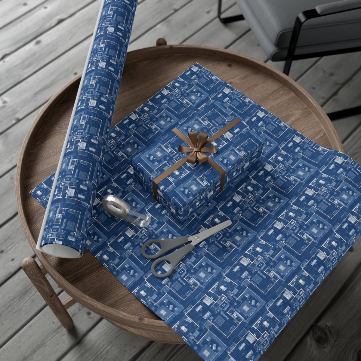 Personalized Blueprint Gift Wrap – Make Every Gift Unforgettable - Home Decor | ShirtyAgents