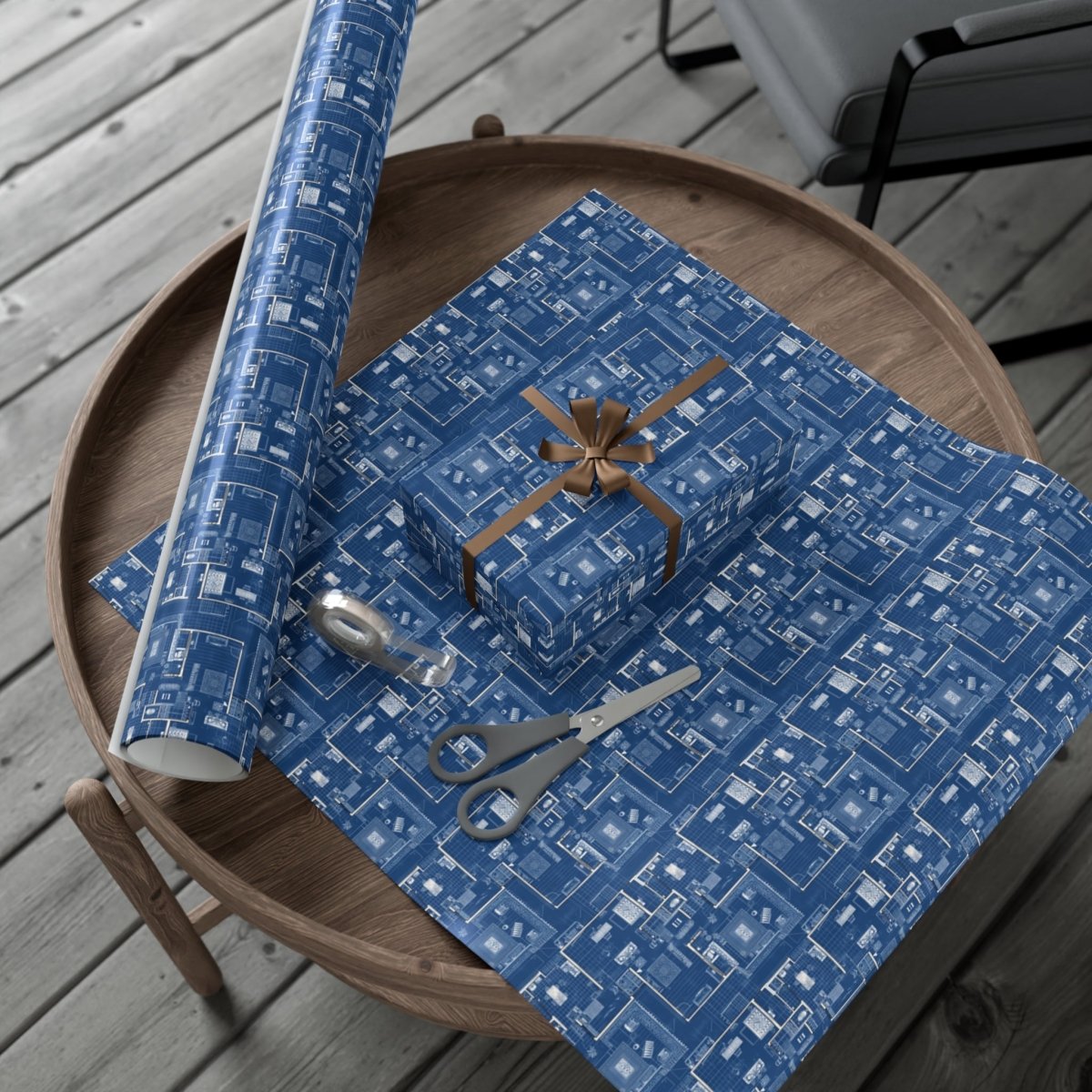 Personalized Blueprint Gift Wrap – Make Every Gift Unforgettable - Home Decor | ShirtyAgents