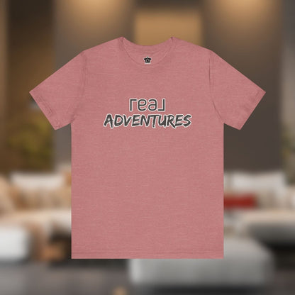REAL Adventures – Grey Tee - T-Shirt | ShirtyAgents