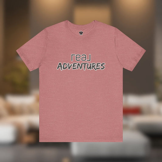 REAL Adventures – Grey Tee - T-Shirt | ShirtyAgents