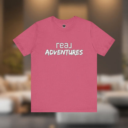 REAL Adventures White Tee - T-Shirt | ShirtyAgents