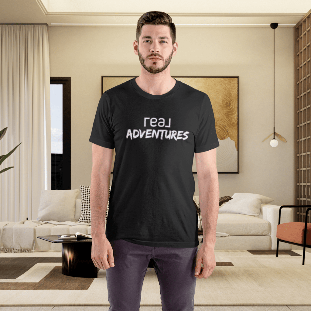 REAL Adventures White Tee - T-Shirt | ShirtyAgents