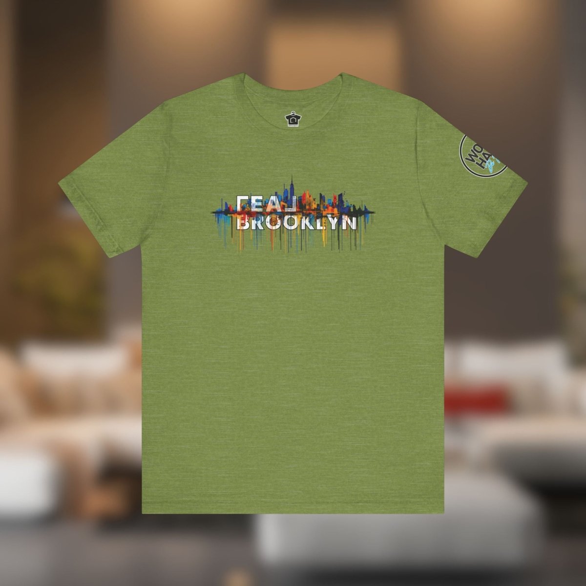 REAL Brooklyn Skyline Vector Drip Tee - T-Shirt | ShirtyAgents