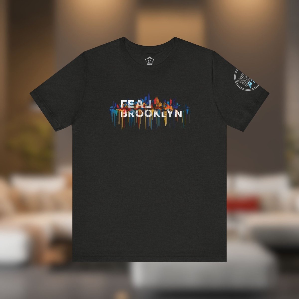 REAL Brooklyn Skyline Vector Drip Tee - T-Shirt | ShirtyAgents