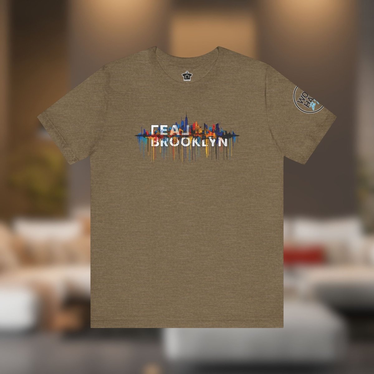 REAL Brooklyn Skyline Vector Drip Tee - T-Shirt | ShirtyAgents
