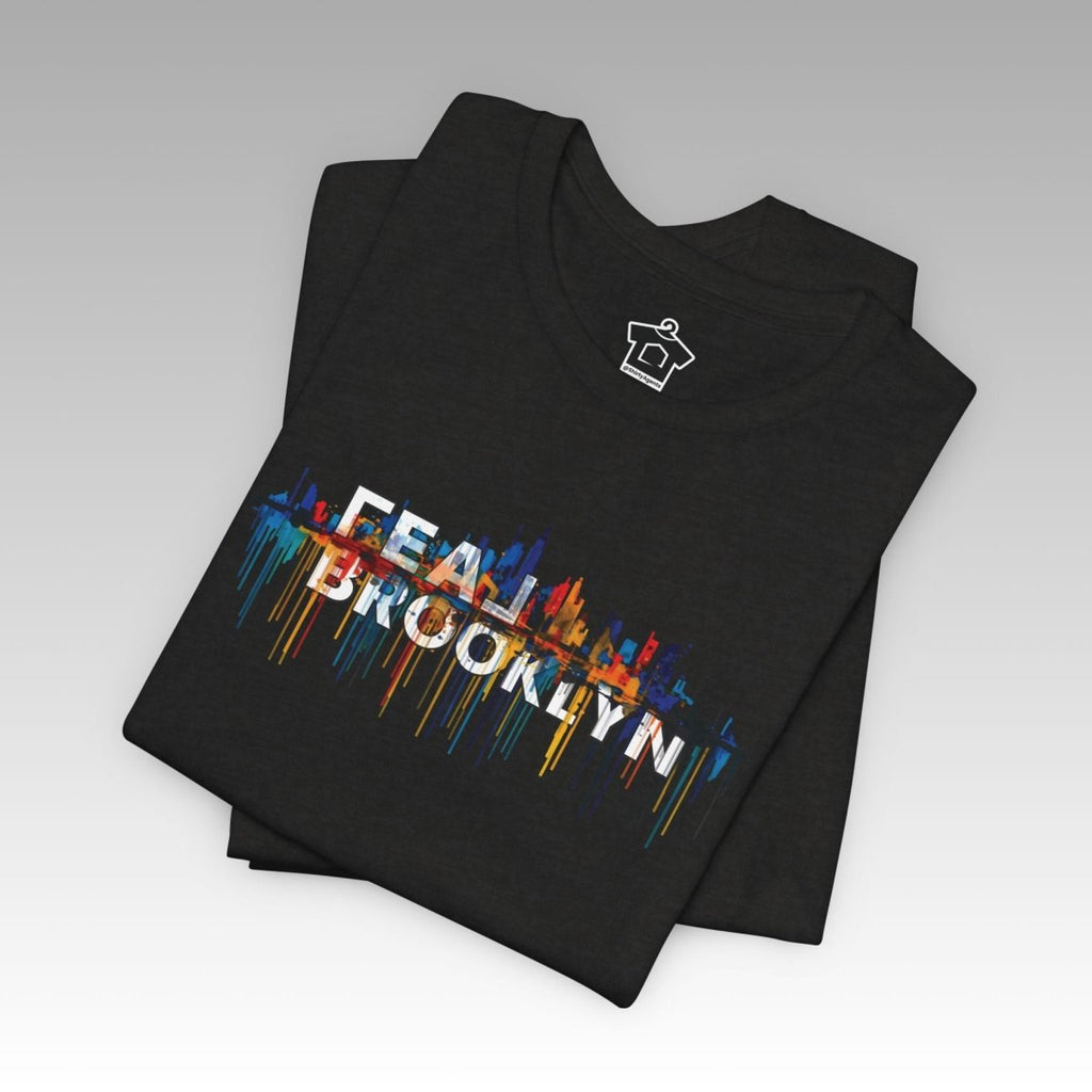REAL Brooklyn Skyline Vector Drip Tee - T-Shirt | ShirtyAgents