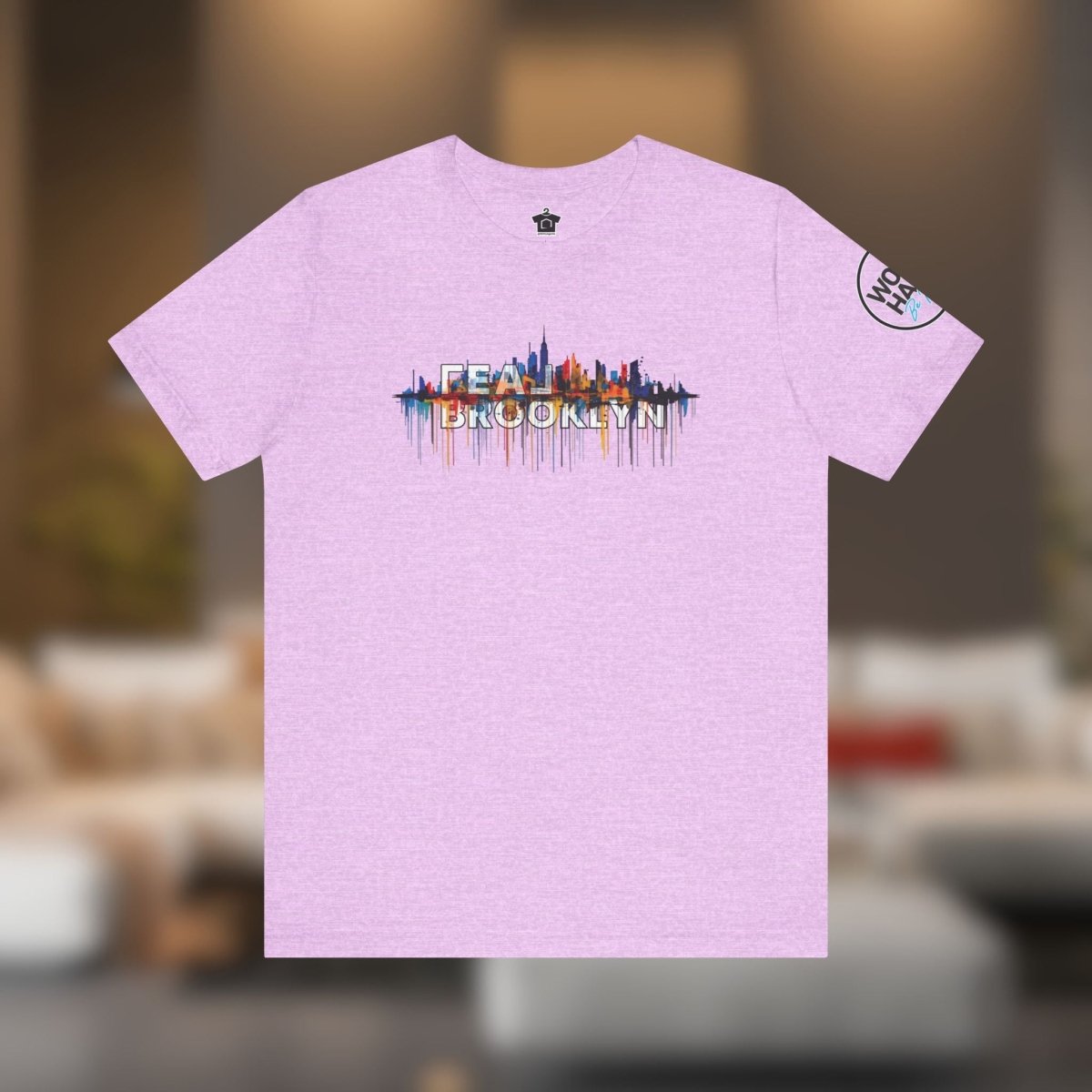 REAL Brooklyn Skyline Vector Drip Tee - T-Shirt | ShirtyAgents
