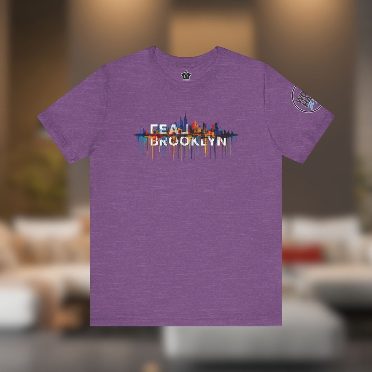 REAL Brooklyn Skyline Vector Drip Tee - T-Shirt | ShirtyAgents