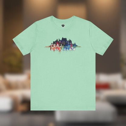 REAL Brooklyn Skyline – Vector Picasso Tee - T-Shirt | ShirtyAgents