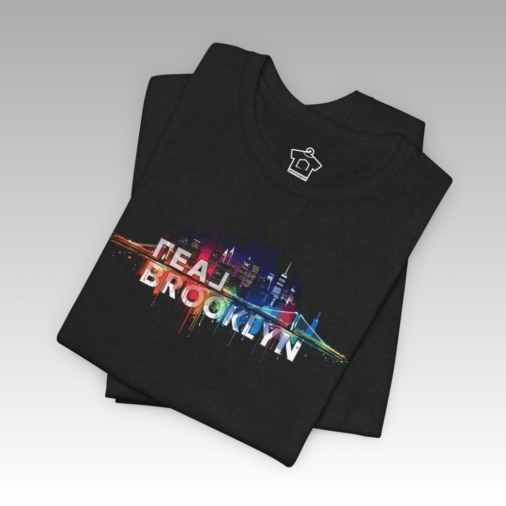 REAL Brooklyn Skyline – Vector Picasso Tee - T-Shirt | ShirtyAgents