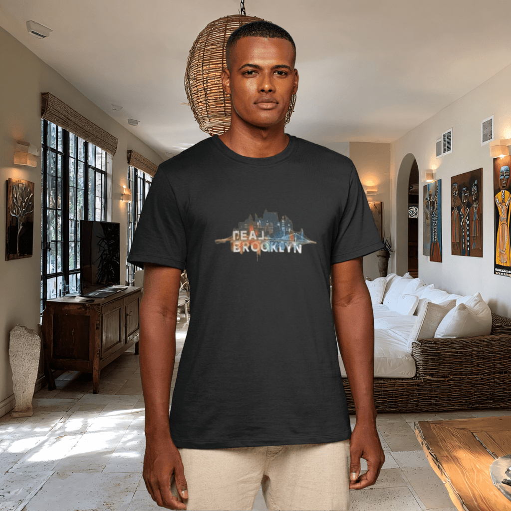REAL Brooklyn Skyline – Vector Picasso Tee - T-Shirt | ShirtyAgents