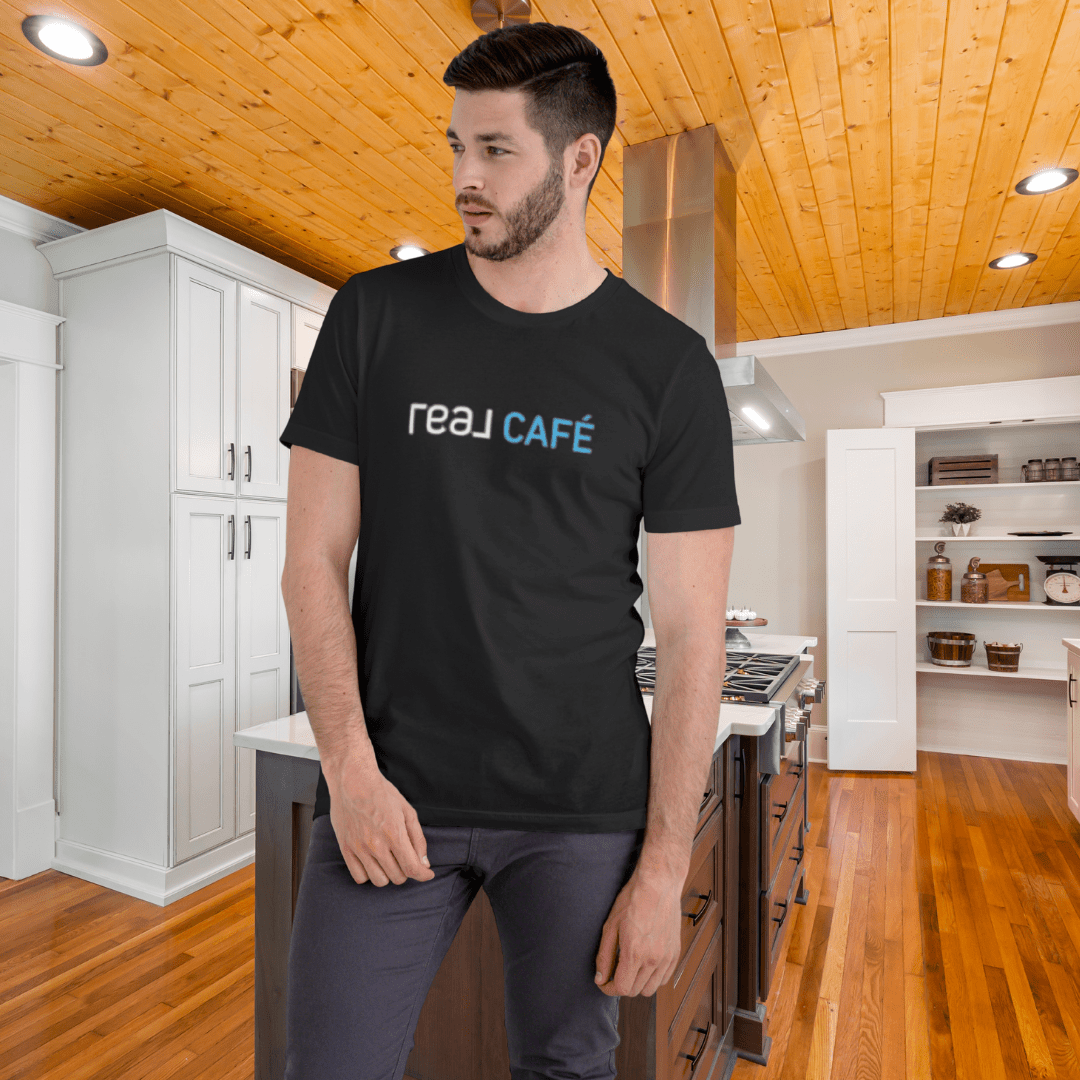 REAL Cafe Blue Tee - T-Shirt | ShirtyAgents