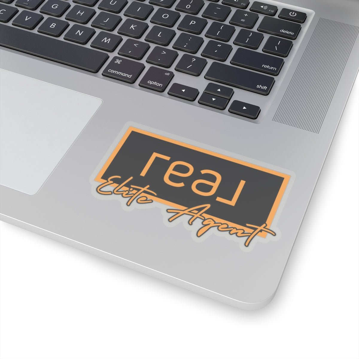 REAL Elite Agent Modern Logo Sticker (Saffron) - Paper products | ShirtyAgents