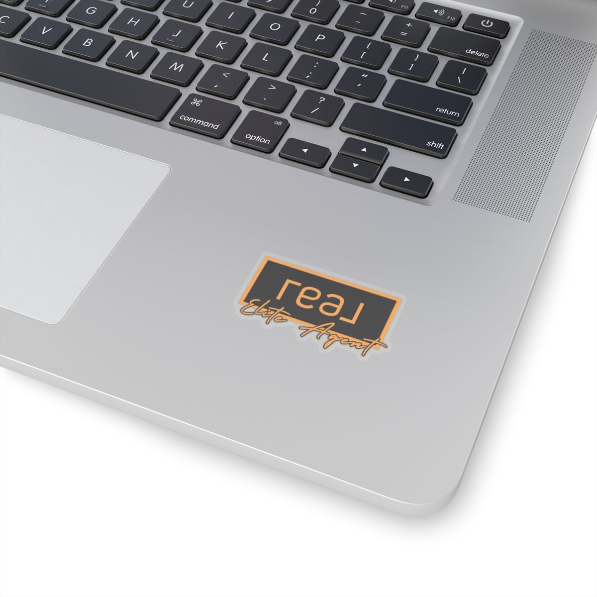 REAL Elite Agent Modern Logo Sticker (Saffron) - Paper products | ShirtyAgents