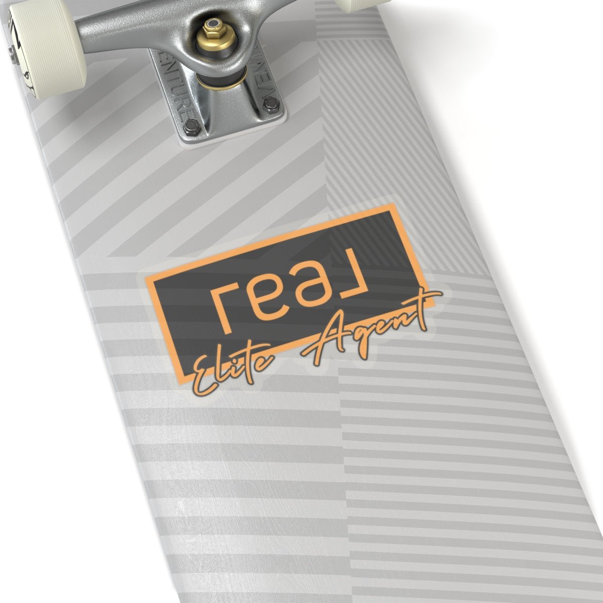 REAL Elite Agent Modern Logo Sticker (Saffron) - Paper products | ShirtyAgents