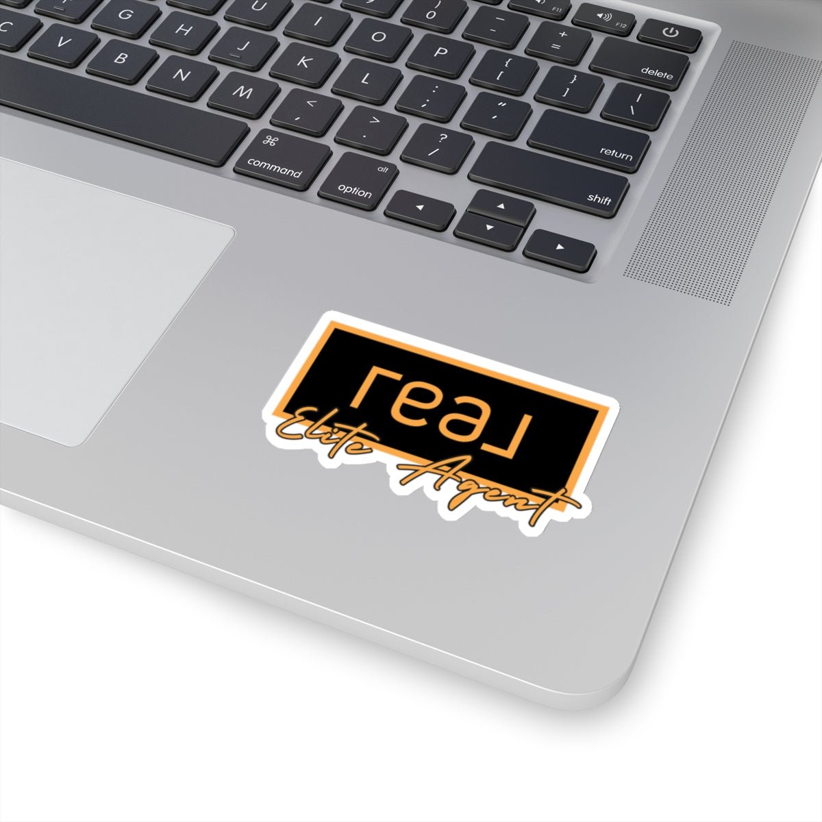 REAL Elite Agent Modern Logo Sticker (Saffron) - Paper products | ShirtyAgents