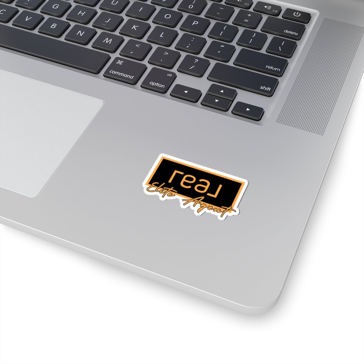 REAL Elite Agent Modern Logo Sticker (Saffron) - Paper products | ShirtyAgents