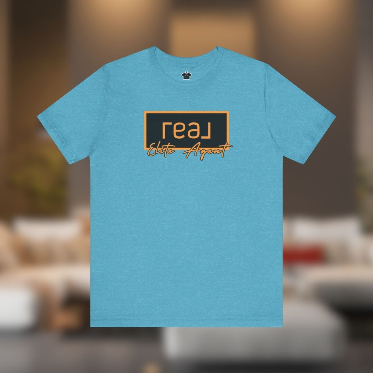 REAL Elite Agent Modern Logo Tshirt (Saffron) - T-Shirt | ShirtyAgents