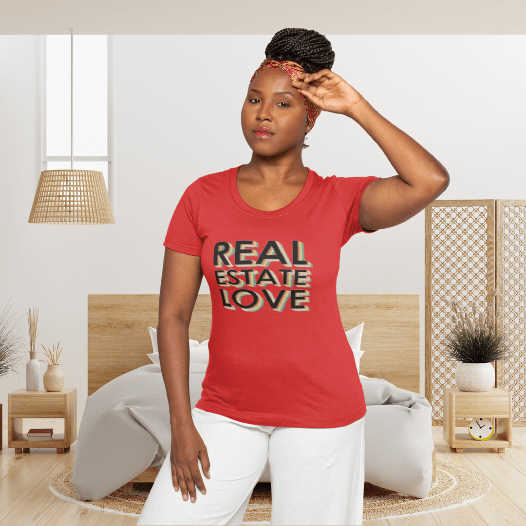 Real Estate Love Rainbow T-Shirt - T-Shirt | ShirtyAgents