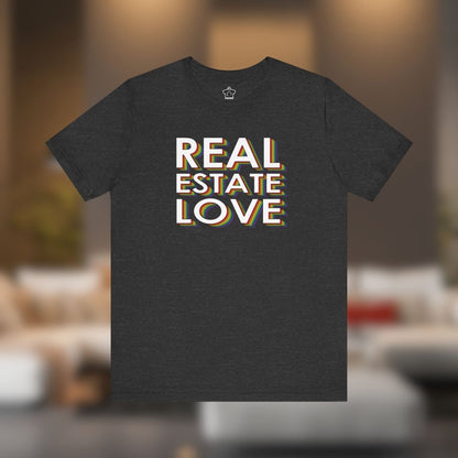 Real Estate Love Rainbow T-Shirt - T-Shirt | ShirtyAgents