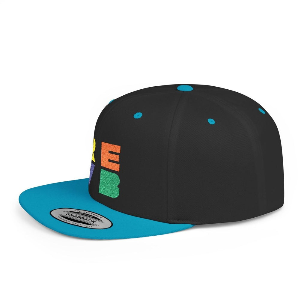 Real Estate Video Blueprint (REVB) Cubed Logo Flat Bill Snapback - Hats | ShirtyAgents