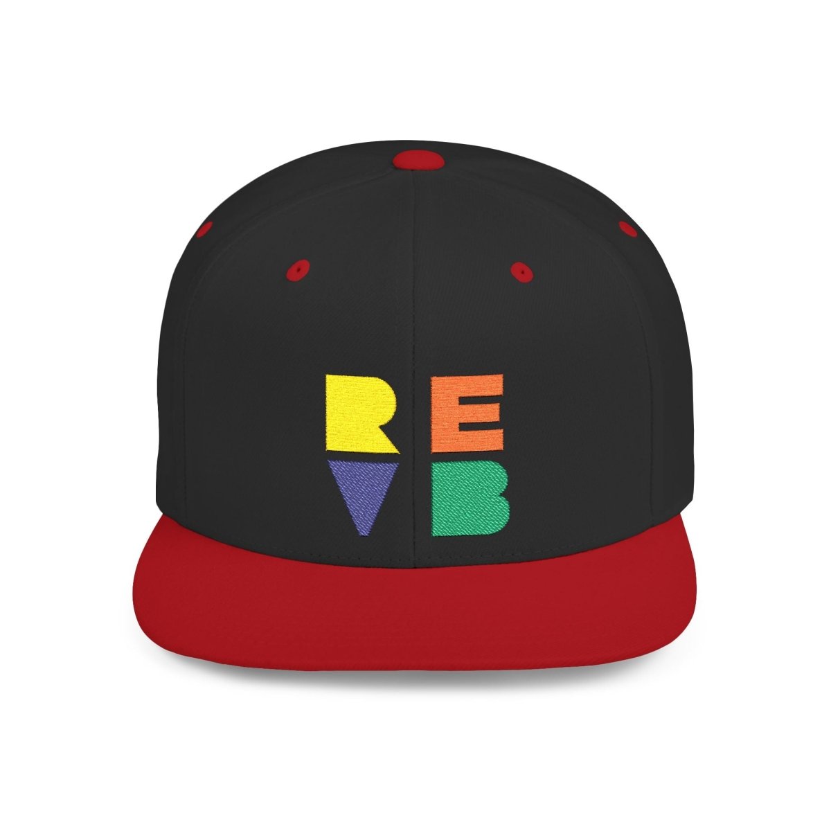 Real Estate Video Blueprint (REVB) Cubed Logo Flat Bill Snapback - Hats | ShirtyAgents