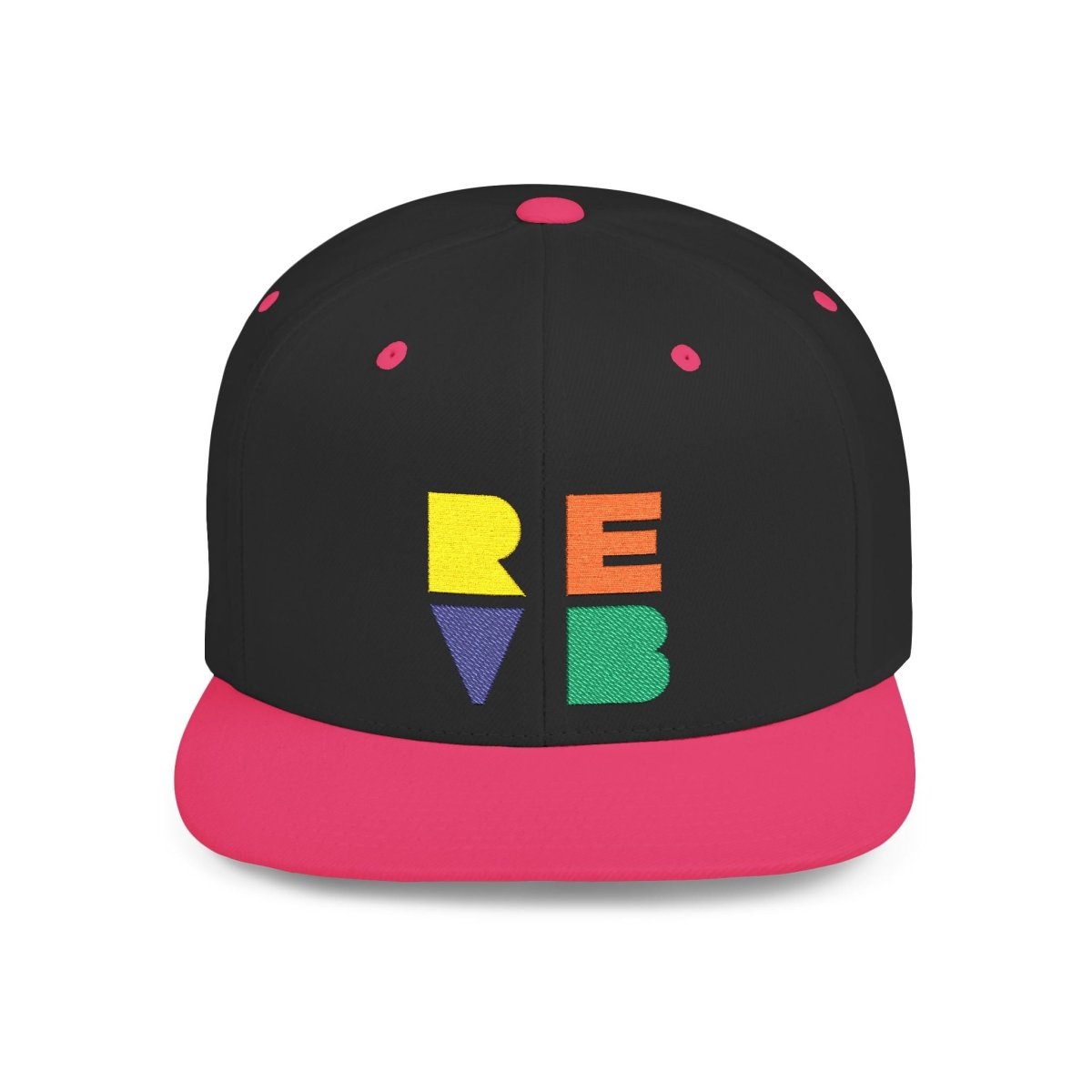Real Estate Video Blueprint (REVB) Cubed Logo Flat Bill Snapback - Hats | ShirtyAgents
