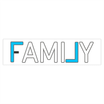 REAL Family Bumper Sticker (Legacy Blue) - Paper products | ShirtyAgents