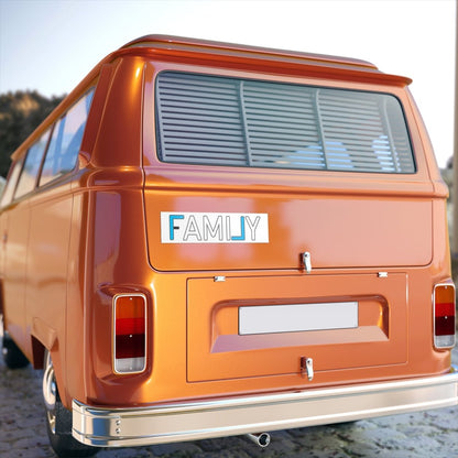 REAL Family Bumper Sticker (Legacy Blue) - Paper products | ShirtyAgents