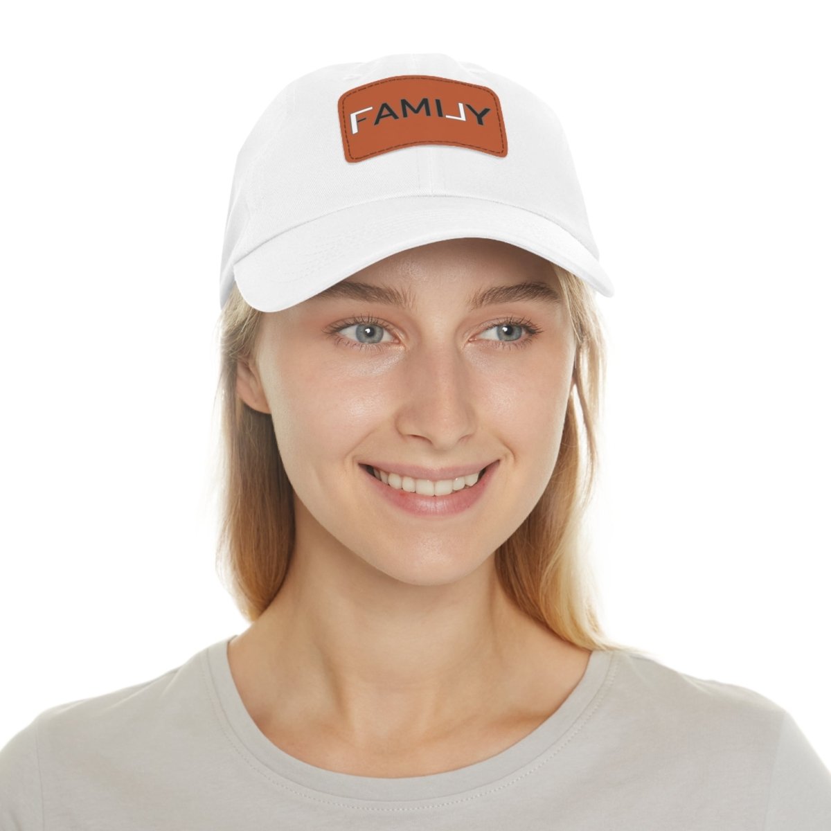 REAL Family Hat with Leather Patch - Hats | ShirtyAgents