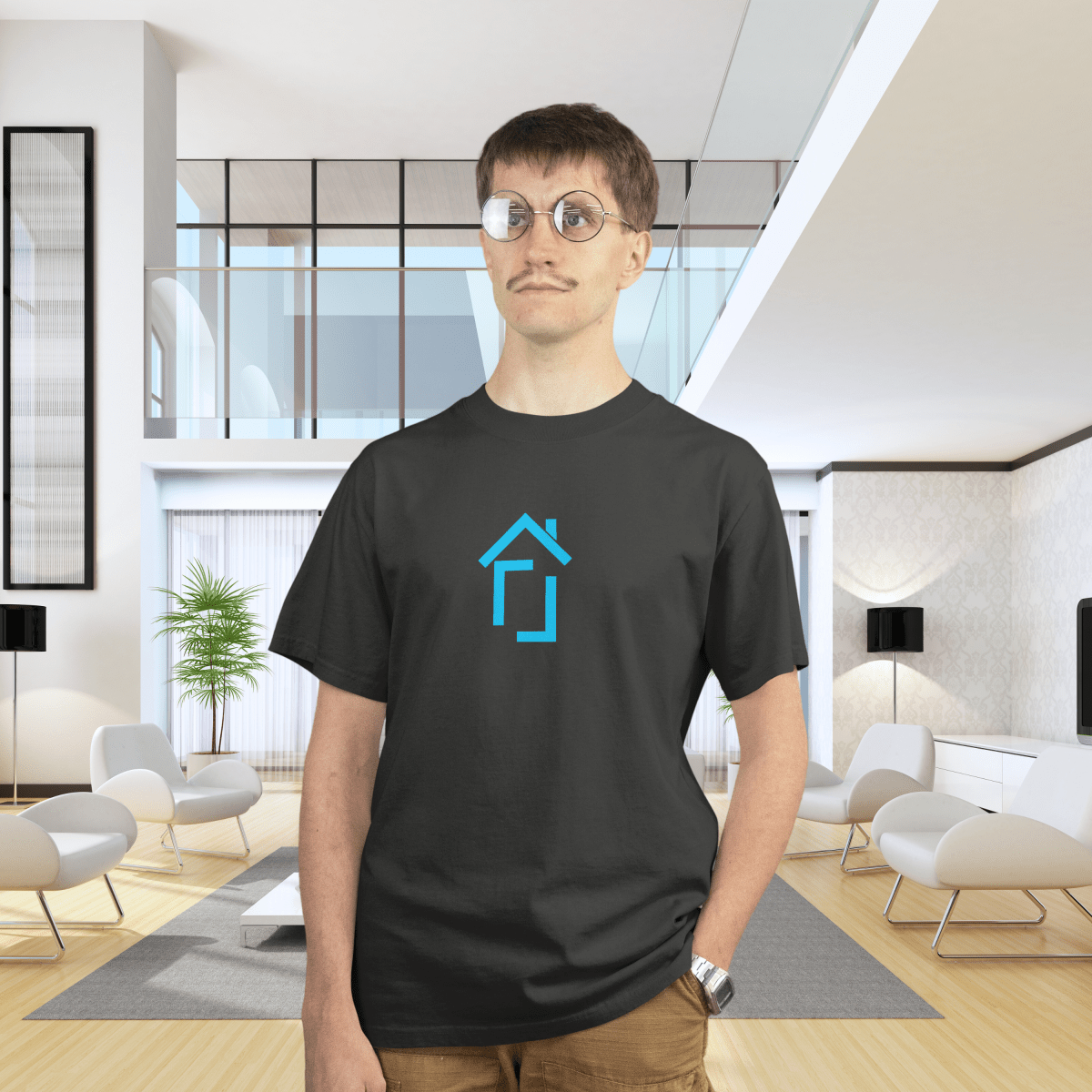 REAL Iconic Home – Blue Tee - T-Shirt | ShirtyAgents