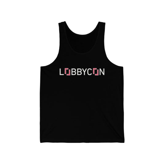 REAL LobbyCon Pink Logo Tank - Tank Top | ShirtyAgents