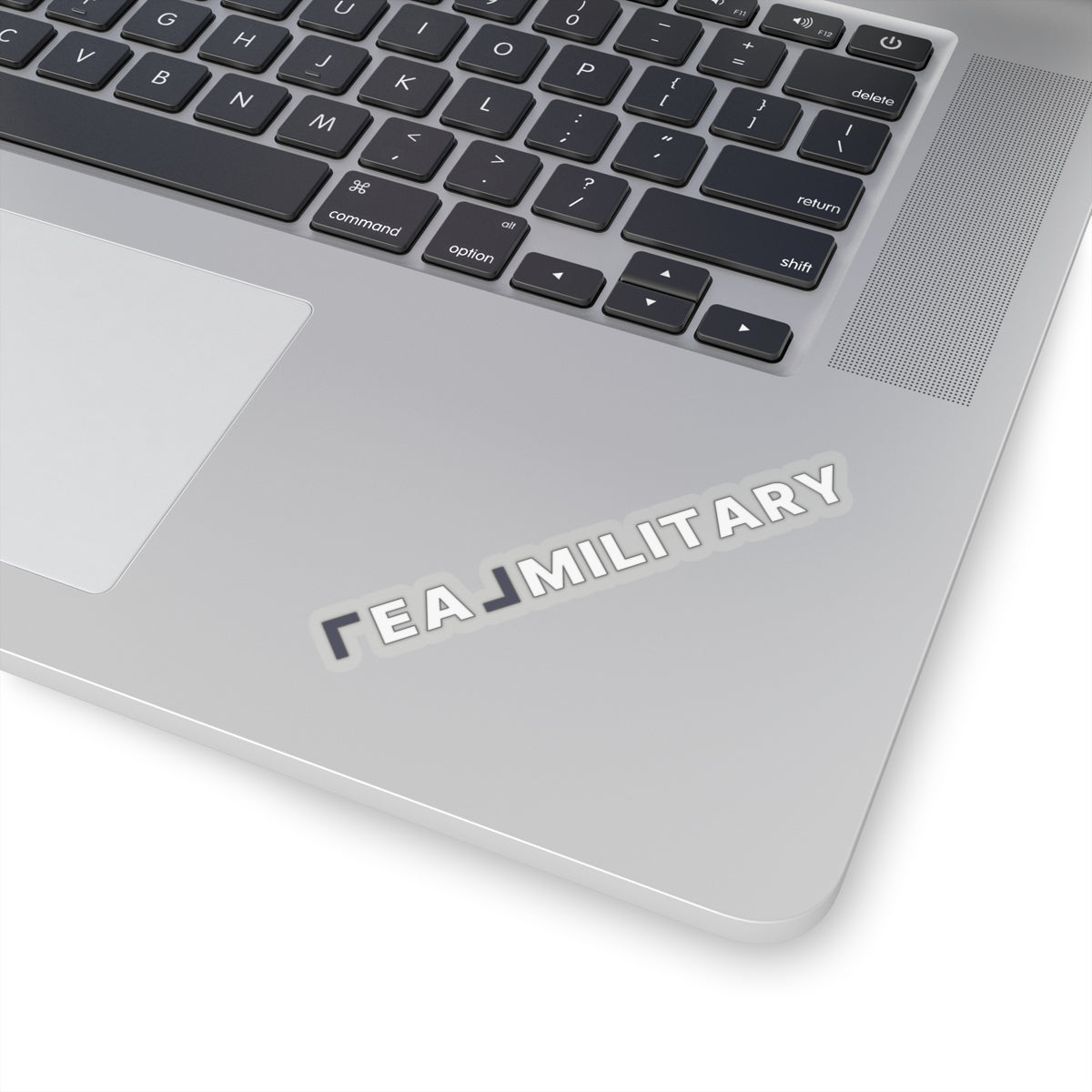 REAL Military Contrast Logo Sticker (Cobalt) - Paper products | ShirtyAgents