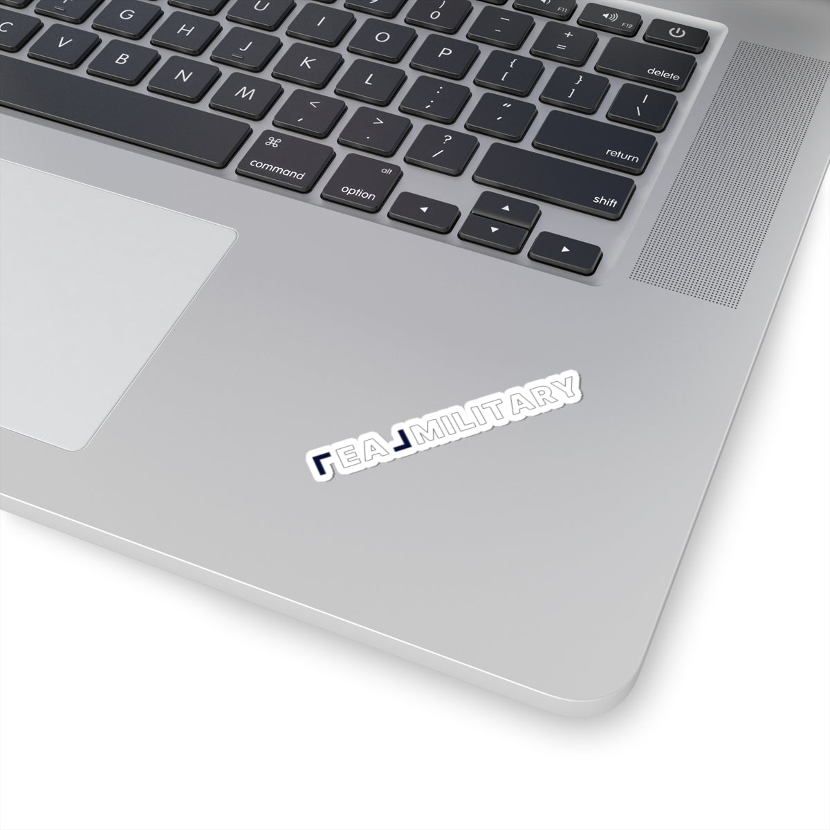 REAL Military Contrast Logo Sticker (Cobalt) - Paper products | ShirtyAgents