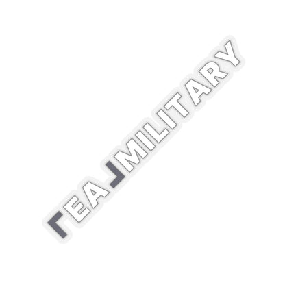 REAL Military Contrast Logo Sticker (Cobalt) - Paper products | ShirtyAgents