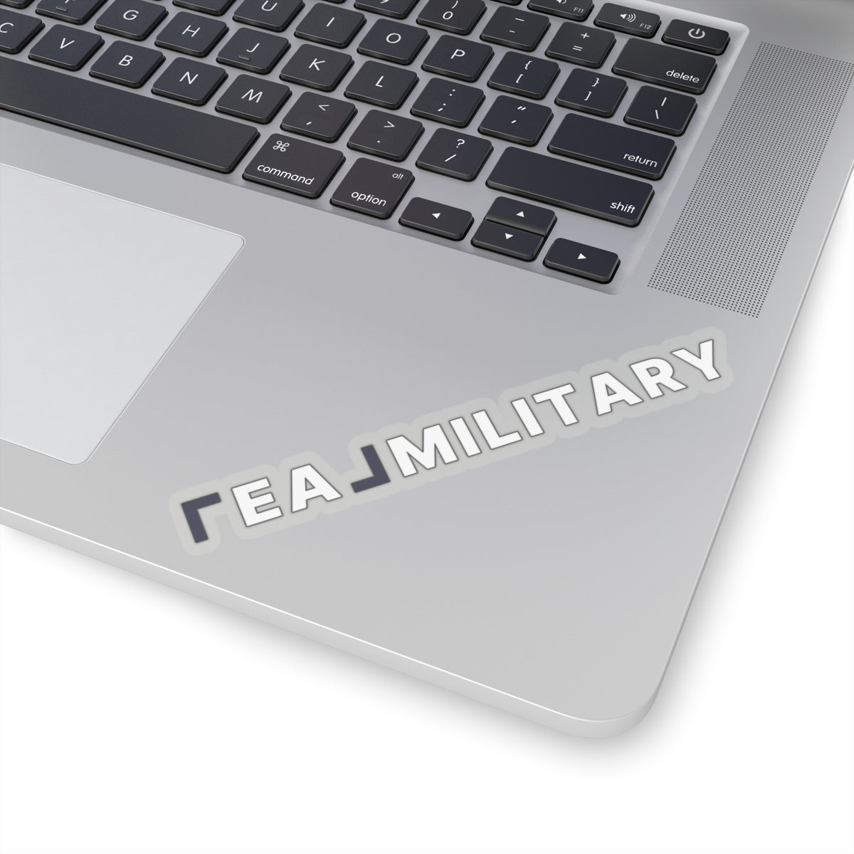 REAL Military Contrast Logo Sticker (Cobalt) - Paper products | ShirtyAgents