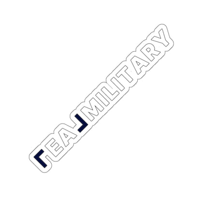 REAL Military Contrast Logo Sticker (Cobalt) - Paper products | ShirtyAgents