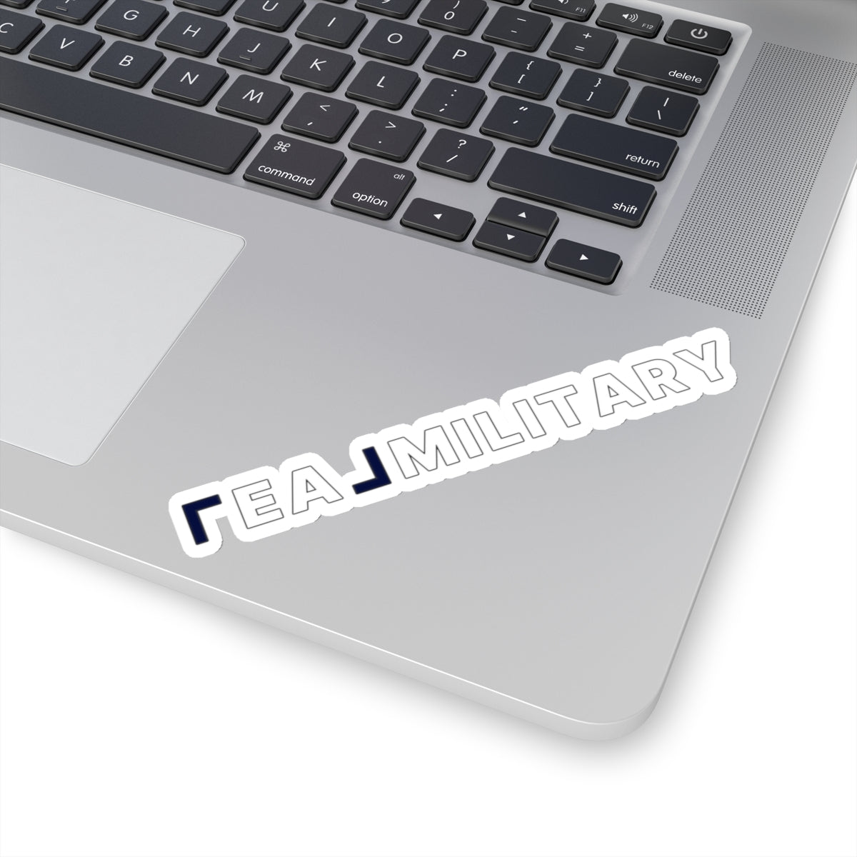 REAL Military Contrast Logo Sticker (Cobalt) - Paper products | ShirtyAgents