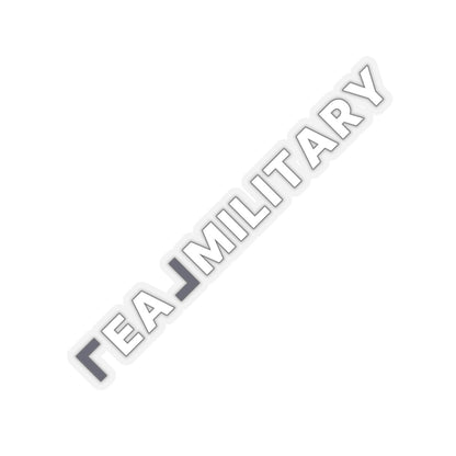 REAL Military Contrast Logo Sticker (Cobalt) - Paper products | ShirtyAgents