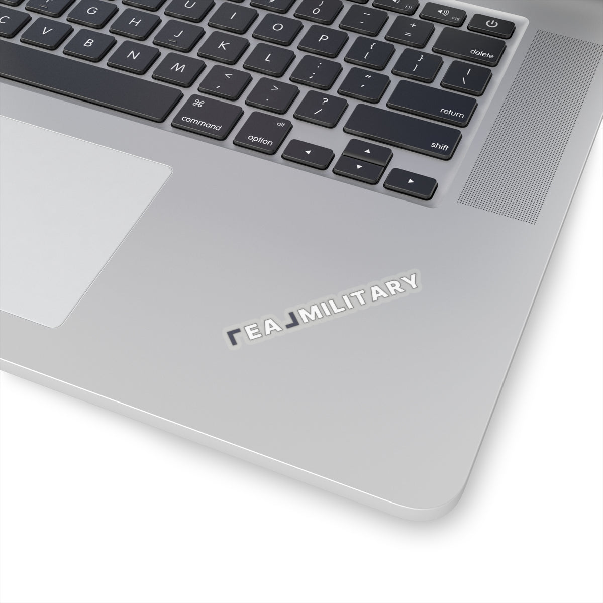 REAL Military Contrast Logo Sticker (Cobalt) - Paper products | ShirtyAgents