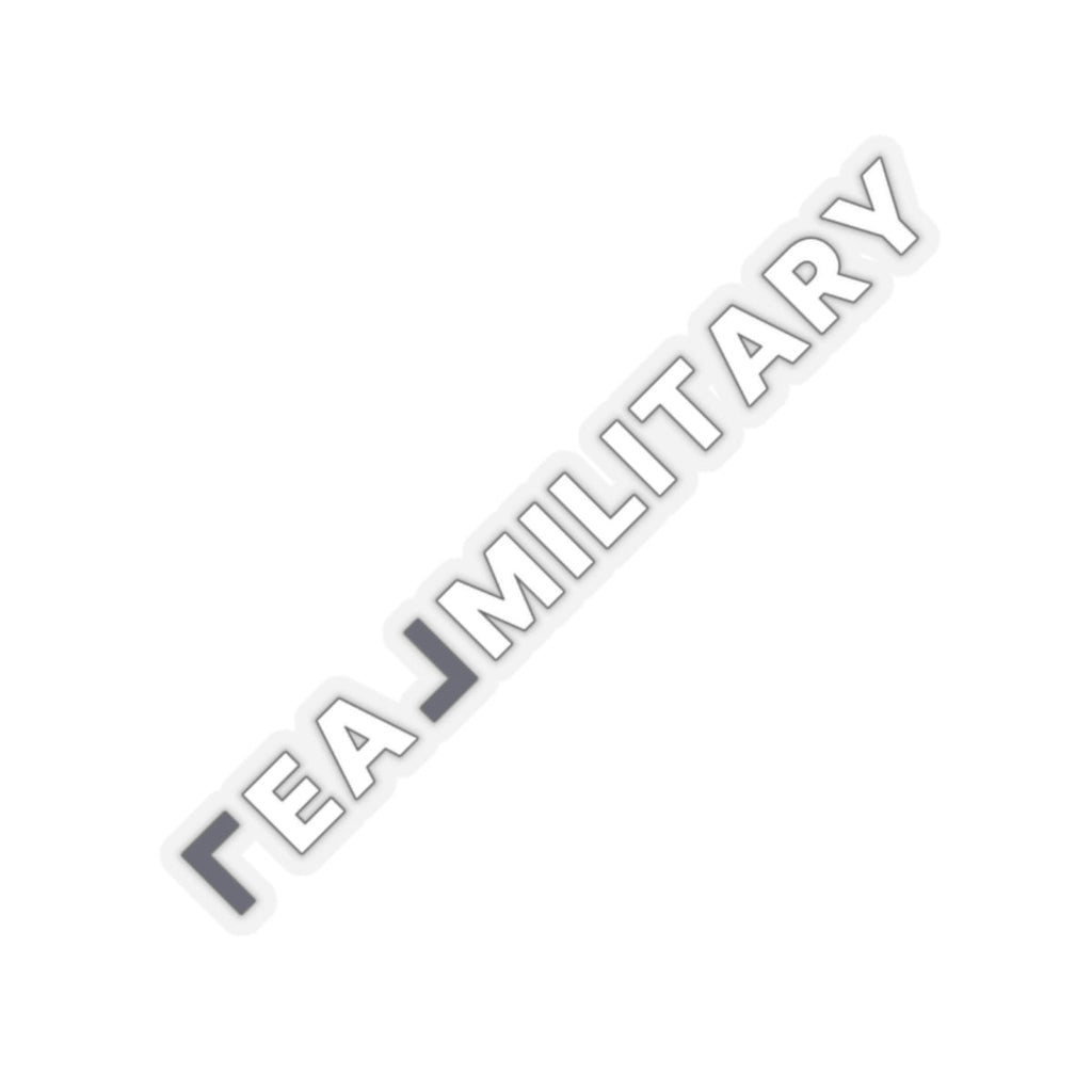 REAL Military Contrast Logo Sticker (Cobalt) - Paper products | ShirtyAgents