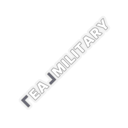 REAL Military Contrast Logo Sticker (Cobalt) - Paper products | ShirtyAgents